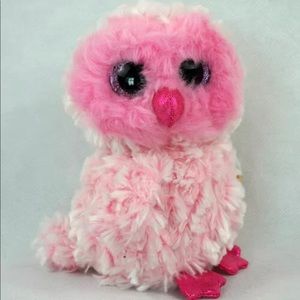 Brand new beanie boos. Twiggy the pink owl.